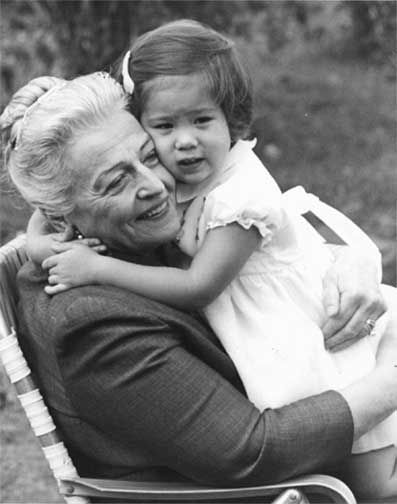Pearl Buck and a Welcome House child in the late 1960s
